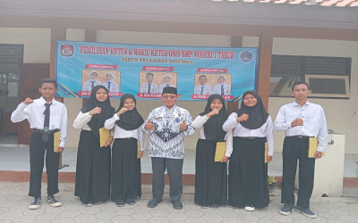 Pemaparan Visi dan Misi Calon Ketua dan Wakil Ketua OSIS SMPN 1 Tarub